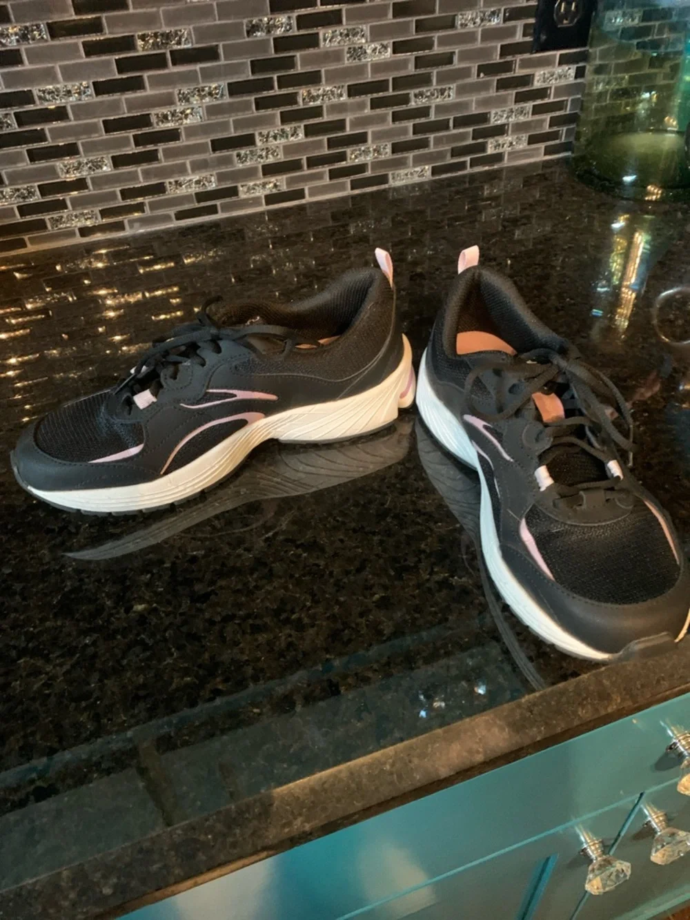 Ryka Black and Pink Women's Athletic Sneakers - Picture 2 of 6
